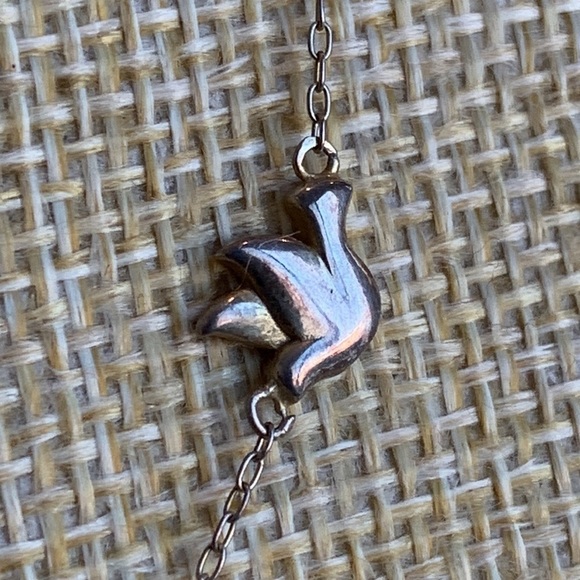 Thailand 925 FAS Silver 3 Dove Necklace - Picture 3 of 10